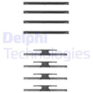 DELPHI Комплектующие, колодки дискового тормоза LX0186