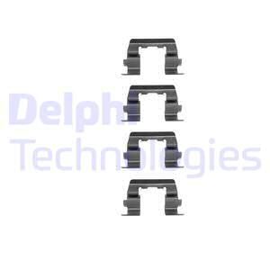 DELPHI Комплектующие, колодки дискового тормоза LX0188