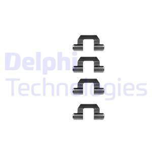 DELPHI Комплектующие, колодки дискового тормоза LX0190