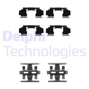 DELPHI Комплектующие, колодки дискового тормоза LX0195