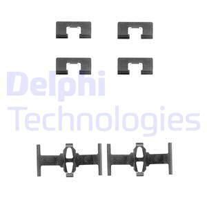 DELPHI Комплектующие, колодки дискового тормоза LX0197