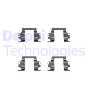DELPHI Комплектующие, колодки дискового тормоза LX0207
