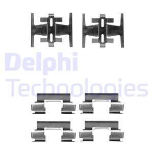 DELPHI Комплектующие, колодки дискового тормоза LX0213