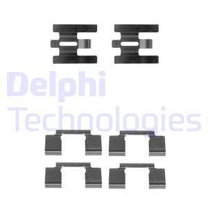 DELPHI Комплектующие, колодки дискового тормоза LX0224
