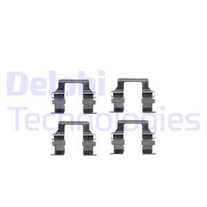 DELPHI Комплектующие, колодки дискового тормоза LX0228