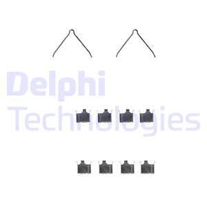 DELPHI Комплектующие, колодки дискового тормоза LX0229
