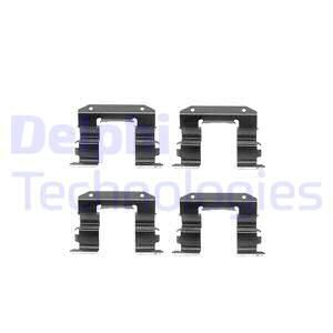 DELPHI Комплектующие, колодки дискового тормоза LX0238