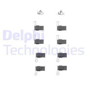 DELPHI Комплектующие, колодки дискового тормоза LX0244
