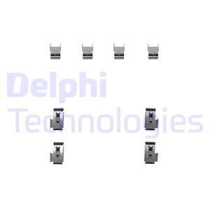 DELPHI Комплектующие, колодки дискового тормоза LX0247