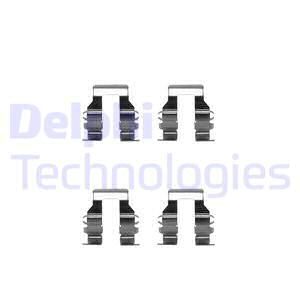 DELPHI Комплектующие, колодки дискового тормоза LX0248