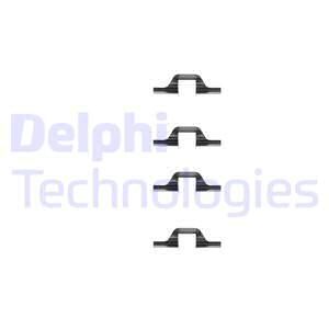DELPHI Комплектующие, колодки дискового тормоза LX0260