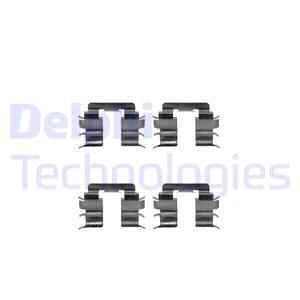 DELPHI Комплектующие, колодки дискового тормоза LX0269