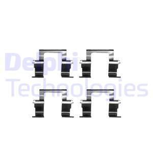 DELPHI Комплектующие, колодки дискового тормоза LX0283