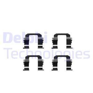DELPHI Комплектующие, колодки дискового тормоза LX0284