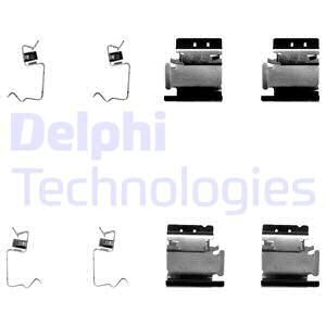 DELPHI Комплектующие, колодки дискового тормоза LX0324