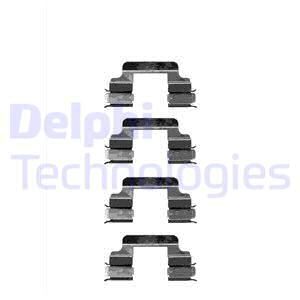 DELPHI Комплектующие, колодки дискового тормоза LX0334