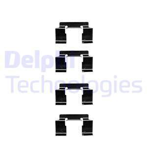 DELPHI Комплектующие, колодки дискового тормоза LX0337