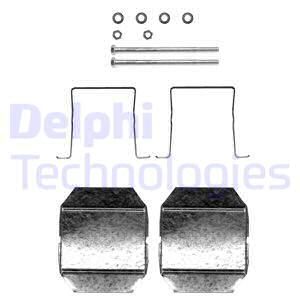 DELPHI Комплектующие, колодки дискового тормоза LX0338