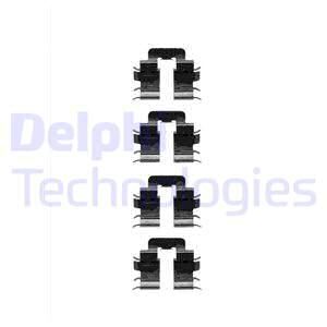 DELPHI Комплектующие, колодки дискового тормоза LX0345