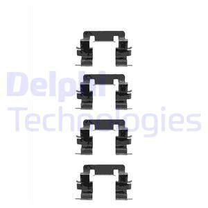 DELPHI Комплектующие, колодки дискового тормоза LX0346