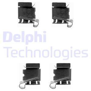 DELPHI Комплектующие, колодки дискового тормоза LX0390