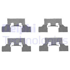 DELPHI Комплектующие, колодки дискового тормоза LX0401