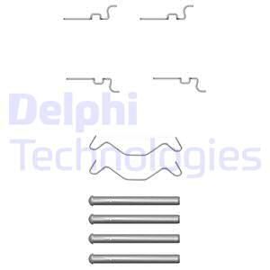 DELPHI Комплектующие, колодки дискового тормоза LX0435