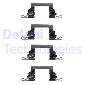 DELPHI Комплектующие, колодки дискового тормоза LX0445