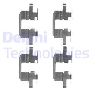 DELPHI Комплектующие, колодки дискового тормоза LX0472