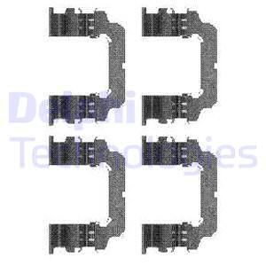 DELPHI Комплектующие, колодки дискового тормоза LX0484