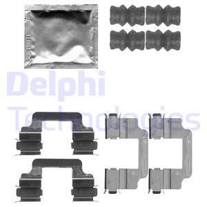 DELPHI Комплектующие, колодки дискового тормоза LX0509