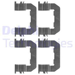 DELPHI Комплектующие, колодки дискового тормоза LX0514