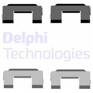DELPHI Комплектующие, колодки дискового тормоза LX0517