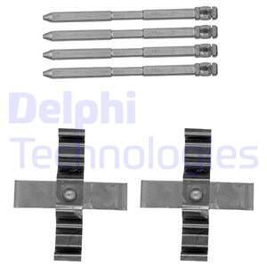 DELPHI Комплектующие, колодки дискового тормоза LX0544