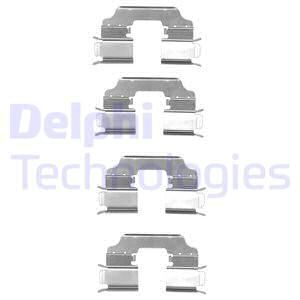 DELPHI Комплектующие, колодки дискового тормоза LX0549