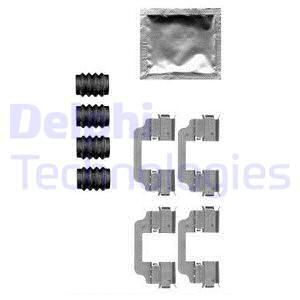DELPHI Комплектующие, колодки дискового тормоза LX0576
