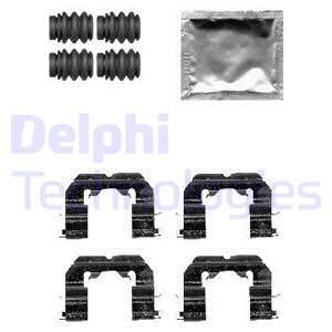 DELPHI Комплектующие, колодки дискового тормоза LX0589