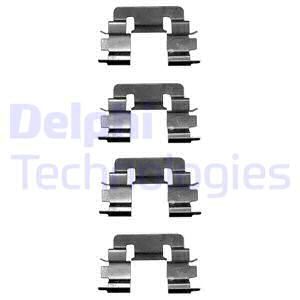 DELPHI Комплектующие, колодки дискового тормоза LX0610