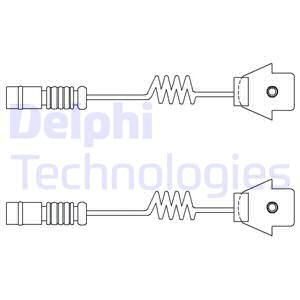 DELPHI Сигнализатор, износ тормозных колодок LZ0111