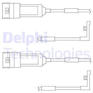 DELPHI Сигнализатор, износ тормозных колодок LZ0123