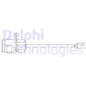 DELPHI Сигнализатор, износ тормозных колодок LZ0132