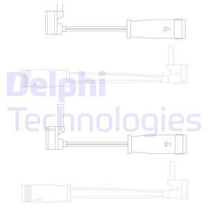 DELPHI Сигнализатор, износ тормозных колодок LZ0163