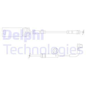 DELPHI Сигнализатор, износ тормозных колодок LZ0170