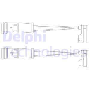DELPHI Сигнализатор, износ тормозных колодок LZ0185