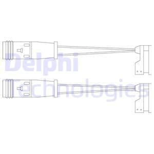 DELPHI Сигнализатор, износ тормозных колодок LZ0190