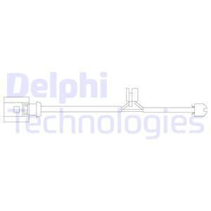 DELPHI Сигнализатор, износ тормозных колодок LZ0209