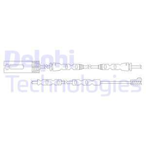 DELPHI Сигнализатор, износ тормозных колодок LZ0253