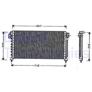 DELPHI Конденсатор, кондиционер TSP0225378