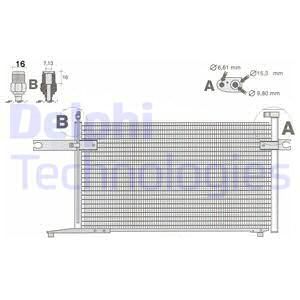 DELPHI Конденсатор, кондиционер TSP0225438