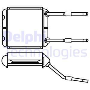 DELPHI Теплообменник, отопление салона TSP0525535